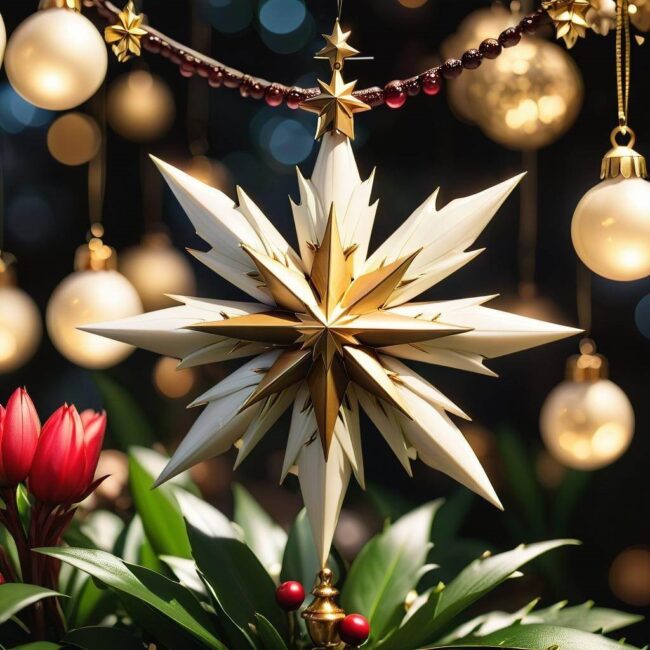 DIY gwiazda betlejemska na Boże Narodzenie