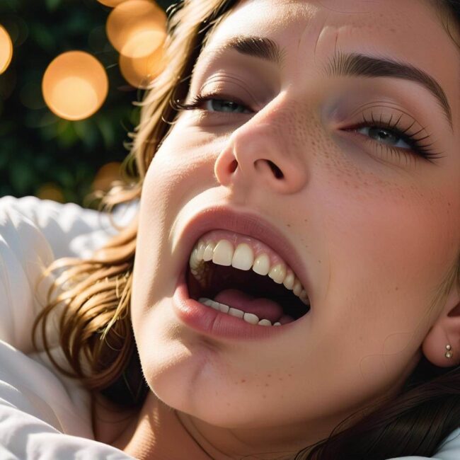 Gryzienie języka a dieta przed snem