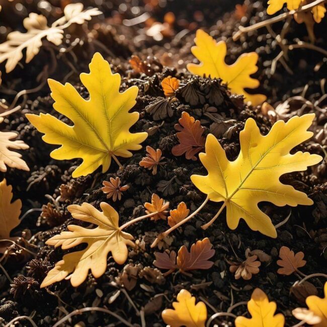 Jak zrobić kompost z liści dębu