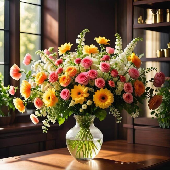 Odpowiedni dobór kolorów i form w bukiecie