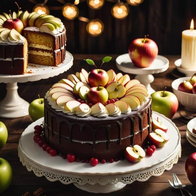 Orkiszowe ciasto jabłkowe fit