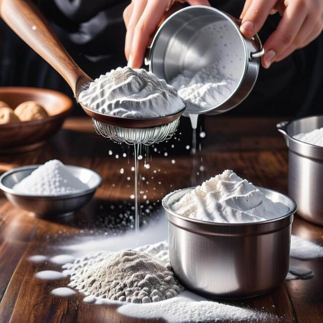 Proszek do pieczenia jako naturalny środek czyszczący dla srebra