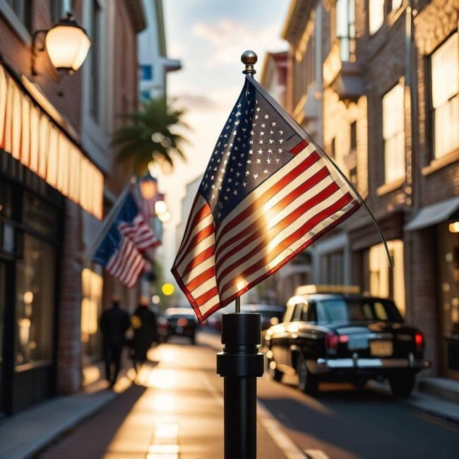 Rodzaje uchwytów na flagi