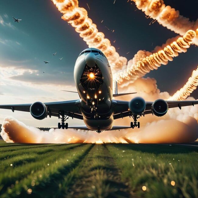 Skoordynowane działania załogi podczas awaryjnego lądowania