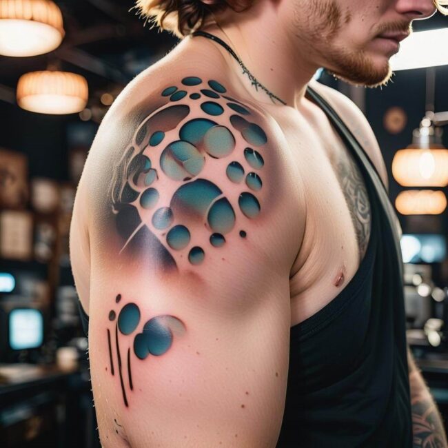 Skóra podrażniona po tatuażu