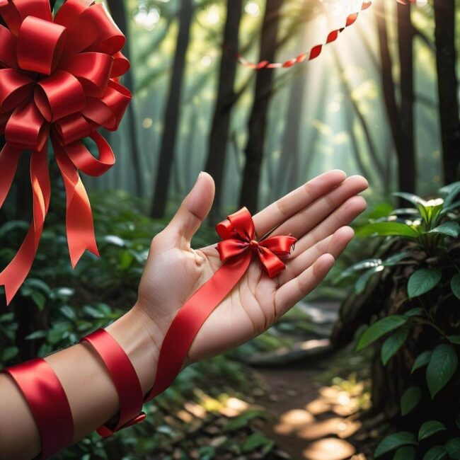 Symboliczne znaczenie czerwonej wstążki na ręce