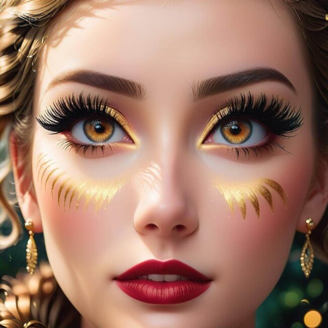 Sztuczne rzęsy i specjalne farby