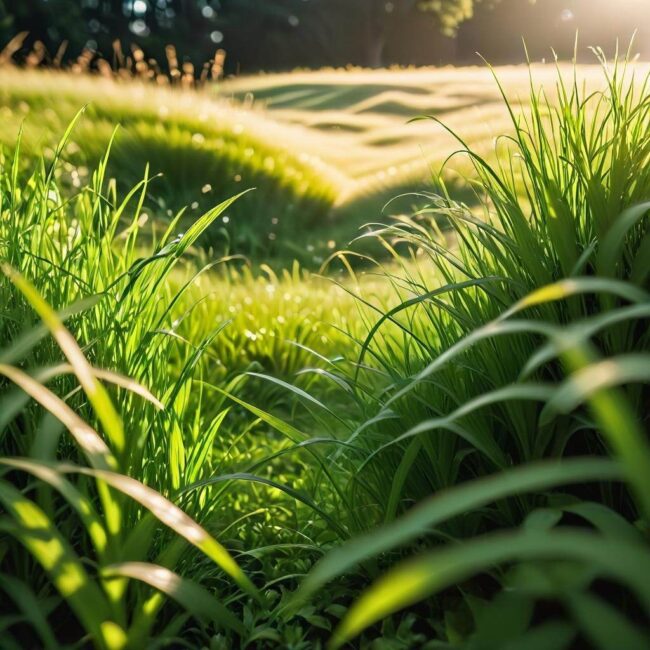 Trawa która utrzymuje się bez koszenia