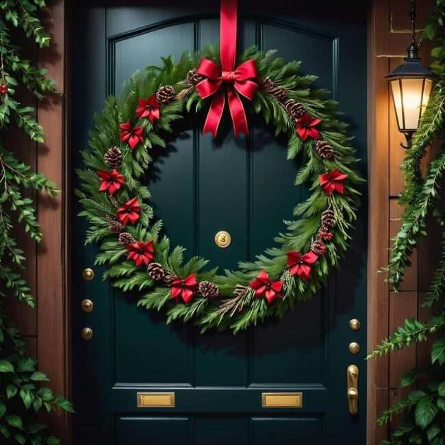 Wianek na drzwi tradycyjne i nowoczesne techniki mocowania